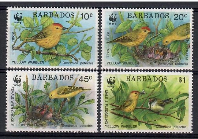 Znaczek Barbados 1991 Mi 770-773 Czyste **