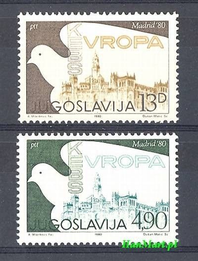 Znaczek Jugosławia 1980 Mi 1857-1858 Czyste **