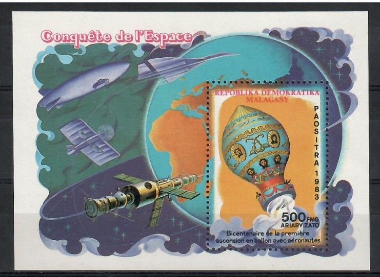Znaczek Madagaskar 1983 Mi bl 20 Czyste **