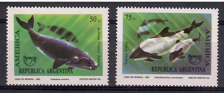 Znaczek Argentyna 1993 Mi 2190-2191 Czyste **
