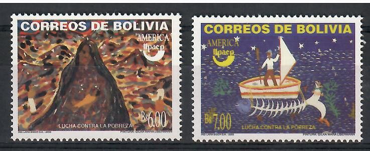 Znaczek Boliwia 2005 Mi 1607-1608 Czyste **