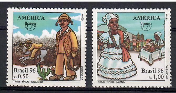 Znaczek Brazylia 1996 Mi 2725-2726 Czyste **