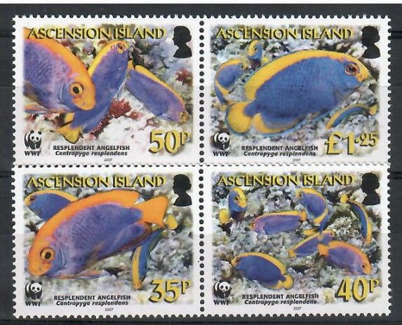 Znaczek Wyspa Wniebowstąpienia 2007 Mi 989-992 Czyste **