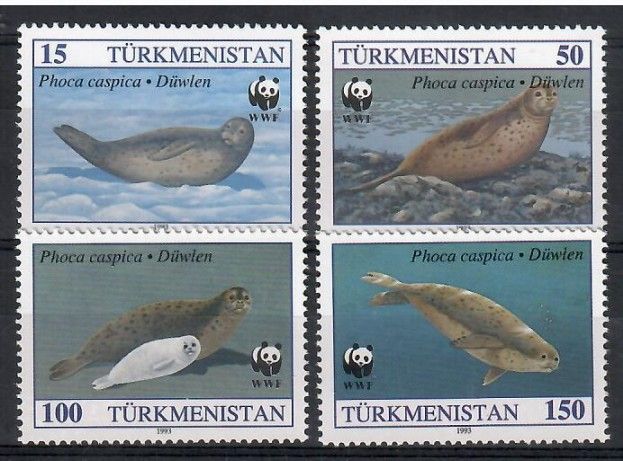 Znaczek Turkmenistan 1993 Mi 30+32-34 Czyste **