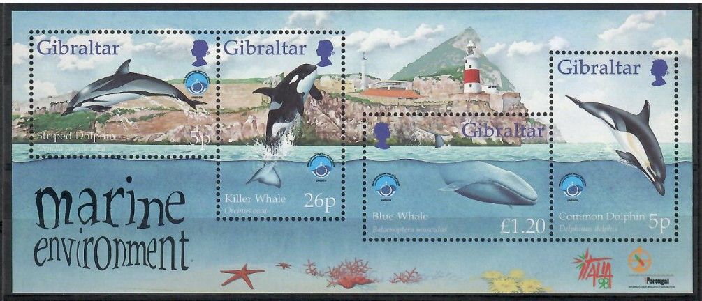 Znaczek Gibraltar 1998 Mi bl 34 Czyste **