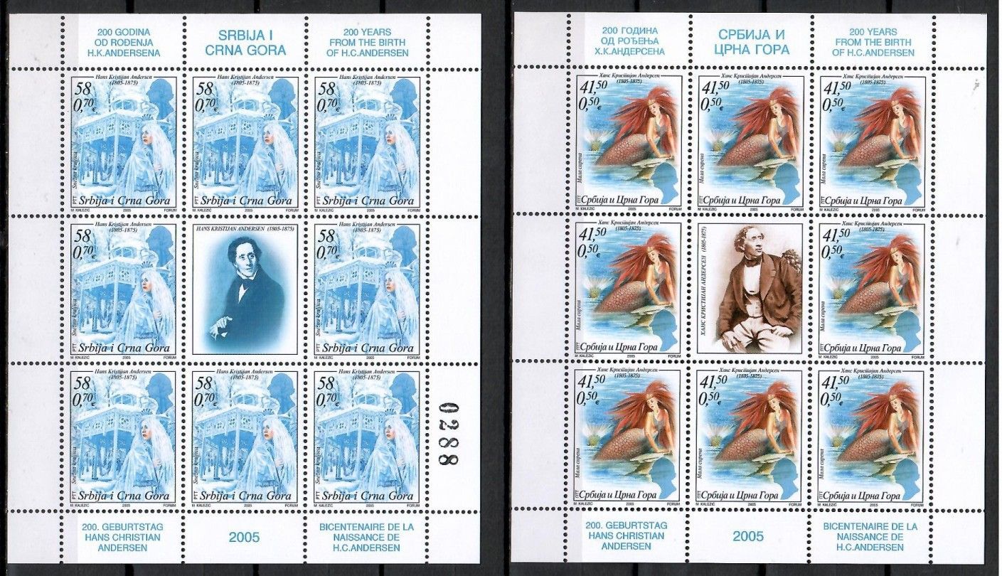 Znaczek Serbia i Czarnogóra 2005 Mi ark 3267-3268 Czyste **