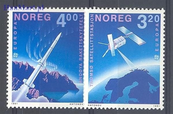 Znaczek Norwegia 1991 Mi 1062-1063 Czyste **