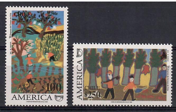 Znaczek Chile 1995 Mi 1672-1673 Czyste **