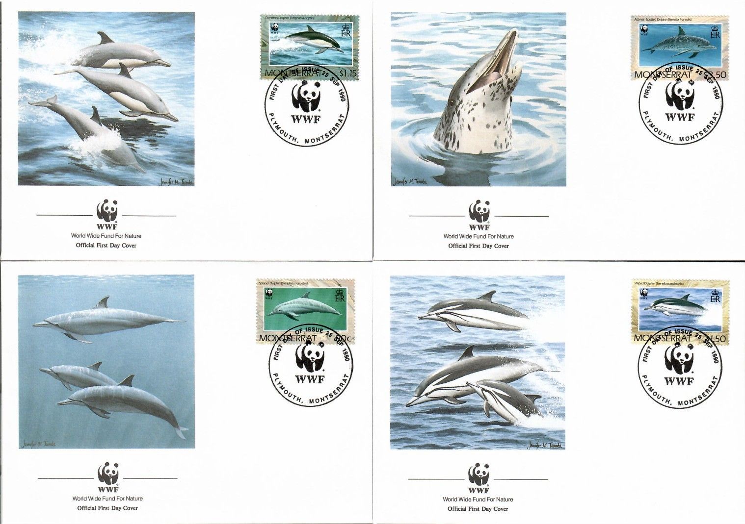 Znaczek Montserrat 1990 Mi 786-789 FDC