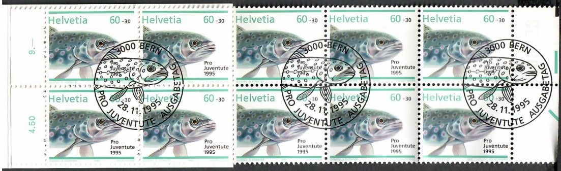 Znaczek Szwajcaria 1995 Mi mh O-103 Stemplowane