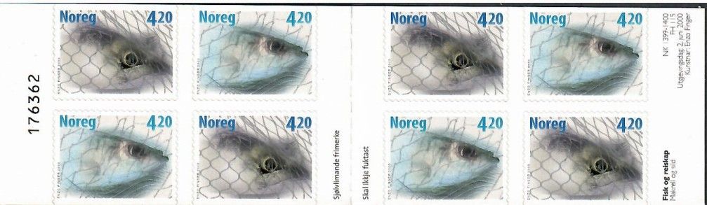 Znaczek Norwegia 2000 Mi mh 1355-1356 Czyste **