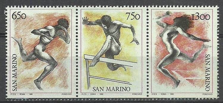 Znaczek San Marino 1988 Mi 1399-1401 Czyste **