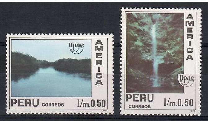 Znaczek Peru 1991 Mi 1454-1455 Czyste **
