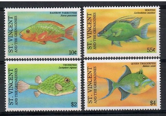 Znaczek Saint Vincent i Grenadyny 1993 Mi 2333-2334+2337-2338 Czyste **