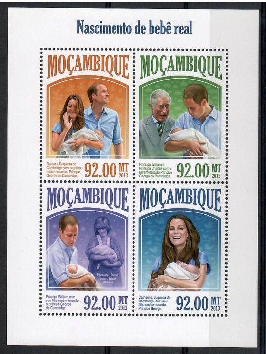 Znaczek Mozambik 2013 Mi ark 6937-6940 Czyste **