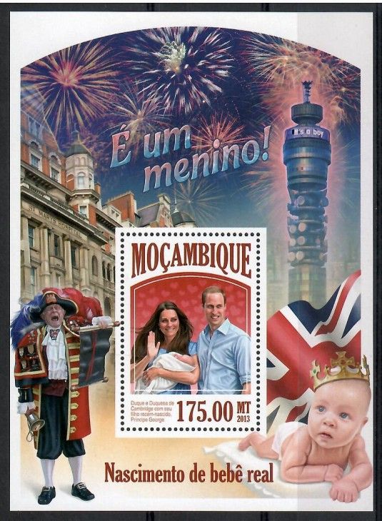 Znaczek Mozambik 2013 Mi bl 827 Czyste **