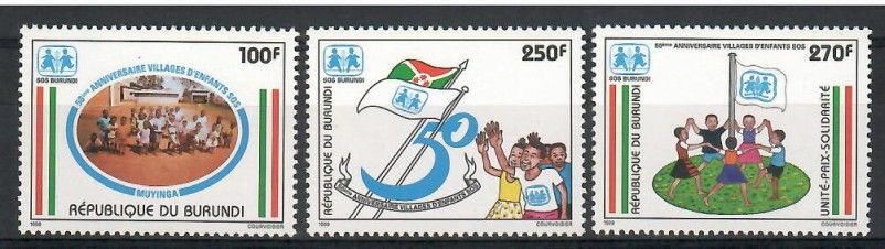 Znaczek Burundi 1999 Mi 1841-1843 Czyste **