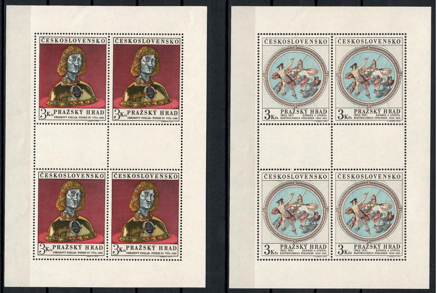 Znaczek Czechosłowacja 1970 Mi ark 1943-1944 Czyste **