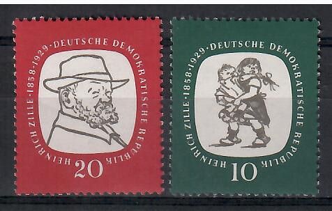 Znaczek NRD / DDR 1958 Mi 624-625 Czyste **