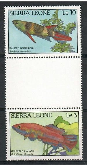 Znaczek Sierra Leone 1988 Mi 1081-1082 Czyste **