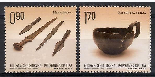 Znaczek Republika Serbska 2014 Mi 641-642 Czyste **