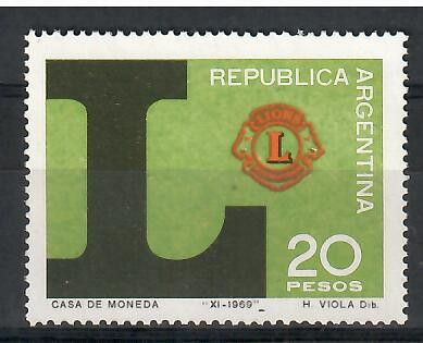 Znaczek Argentyna 1969 Mi 1049 Czyste **