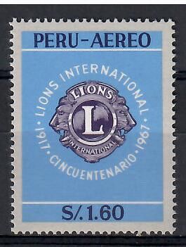 Znaczek Peru 1967 Mi 688 Czyste **