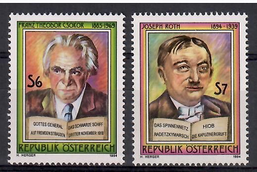 Znaczek Austria 1994 Mi 2136-2137 Czyste **