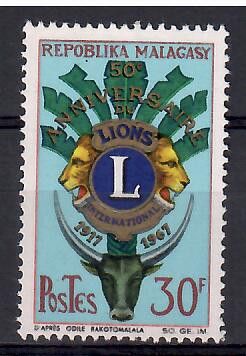Znaczek Madagaskar 1967 Mi 560 Czyste **
