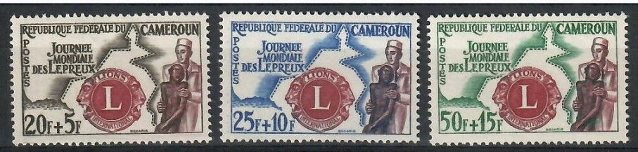 Znaczek Kamerun 1962 Mi 350-352 Czyste **