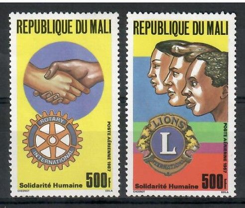 Znaczek Mali 1987 Mi 1102-1103 Czyste **
