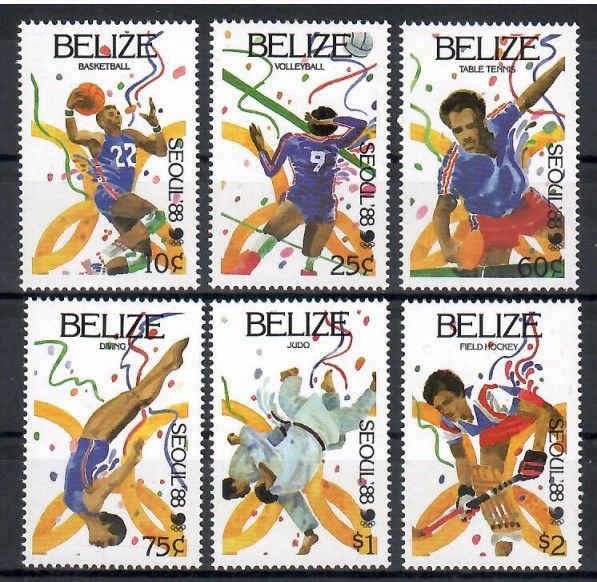 Znaczek Belize 1988 Mi 1003-1008 Czyste **