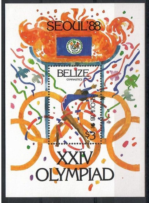 Znaczek Belize 1988 Mi bl 96 Czyste **