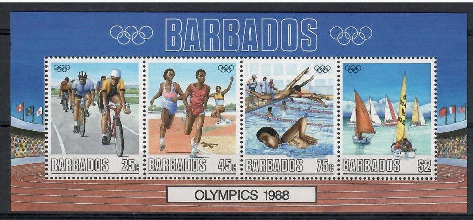 Znaczek Barbados 1988 Mi bl 23 Czyste **