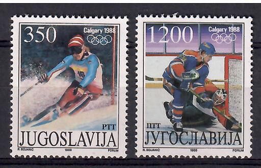 Znaczek Jugosławia 1988 Mi 2264-2265 Czyste **