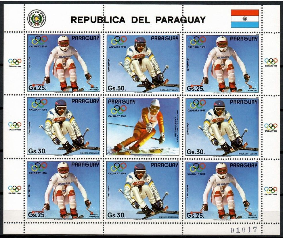 Znaczek Paragwaj 1987 Mi ark 4114-4115 Czyste **