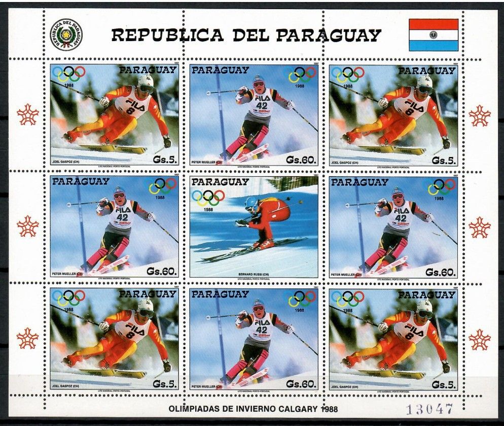 Znaczek Paragwaj 1987 Mi ark 4178-4179 Czyste **