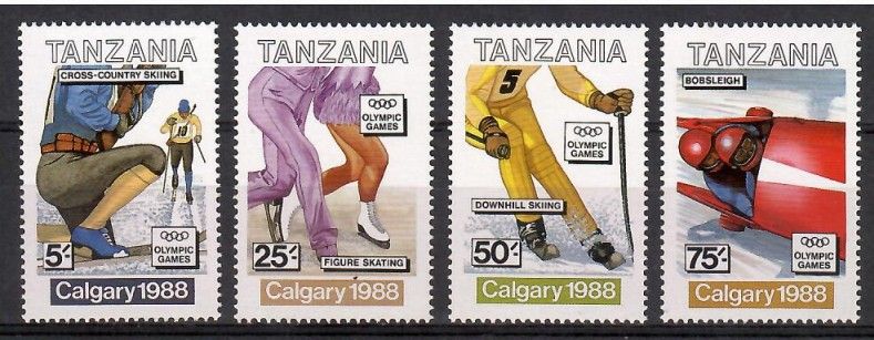 Znaczek Tanzania 1988 Mi 476-479 Czyste **