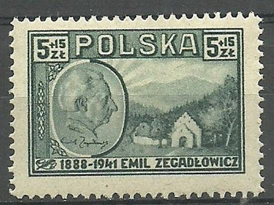 Znaczek Polska 1947 Mi 453 Fi 419 Czyste **