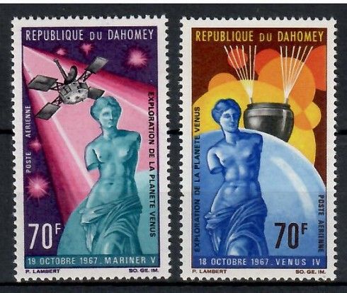 Znaczek Dahomej 1968 Mi 335-336 Czyste **