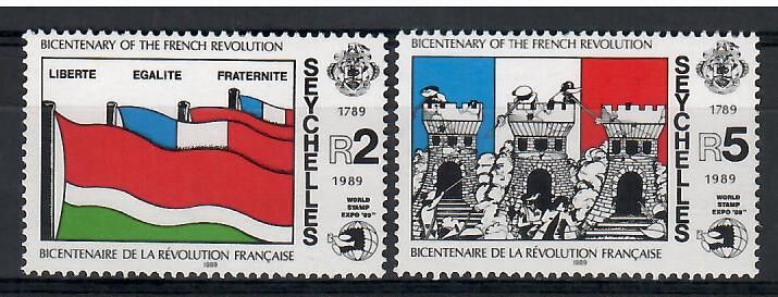 Znaczek Seszele 1989 Mi 707-708 Czyste **
