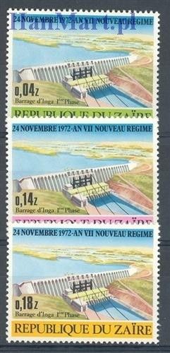 Znaczek Kongo Kinszasa / Zair 1973 Mi 470-472 Czyste **
