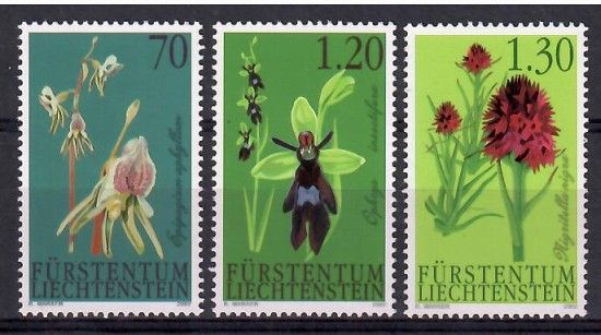 Znaczek Liechtenstein 2002 Mi 1301-1303 Czyste **