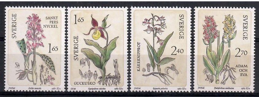 Znaczek Szwecja 1982 Mi 1205-1208 Czyste **