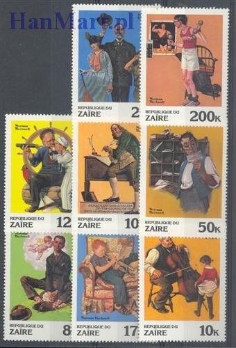Znaczek Kongo Kinszasa / Zair 1981 Mi 708-715 Czyste **