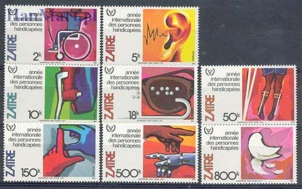Znaczek Kongo Kinszasa / Zair 1981 Mi 732-739 Czyste **
