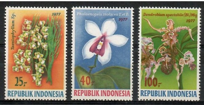 Znaczek Indonezja 1977 Mi 883-885 Czyste **