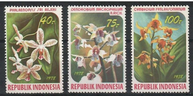 Znaczek Indonezja 1978 Mi 913-915 Czyste **