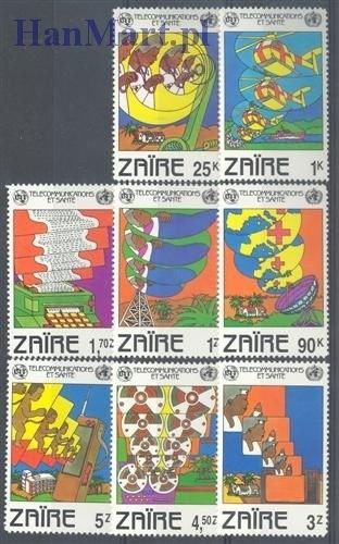 Znaczek Kongo Kinszasa / Zair 1982 Mi 747-754 Czyste **