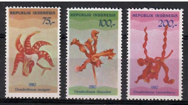 Znaczek Indonezja 1980 Mi 994-996 Czyste **